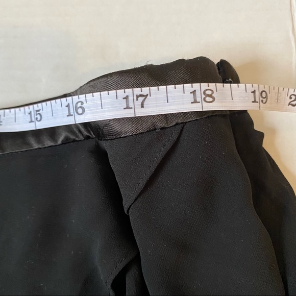 Mexx women’s black tiered sheer ruffle mini skirt - size 14 - Picture 11 of 13